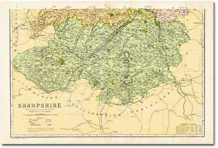 Shropshire North 1900 Cassini Historical Map - 